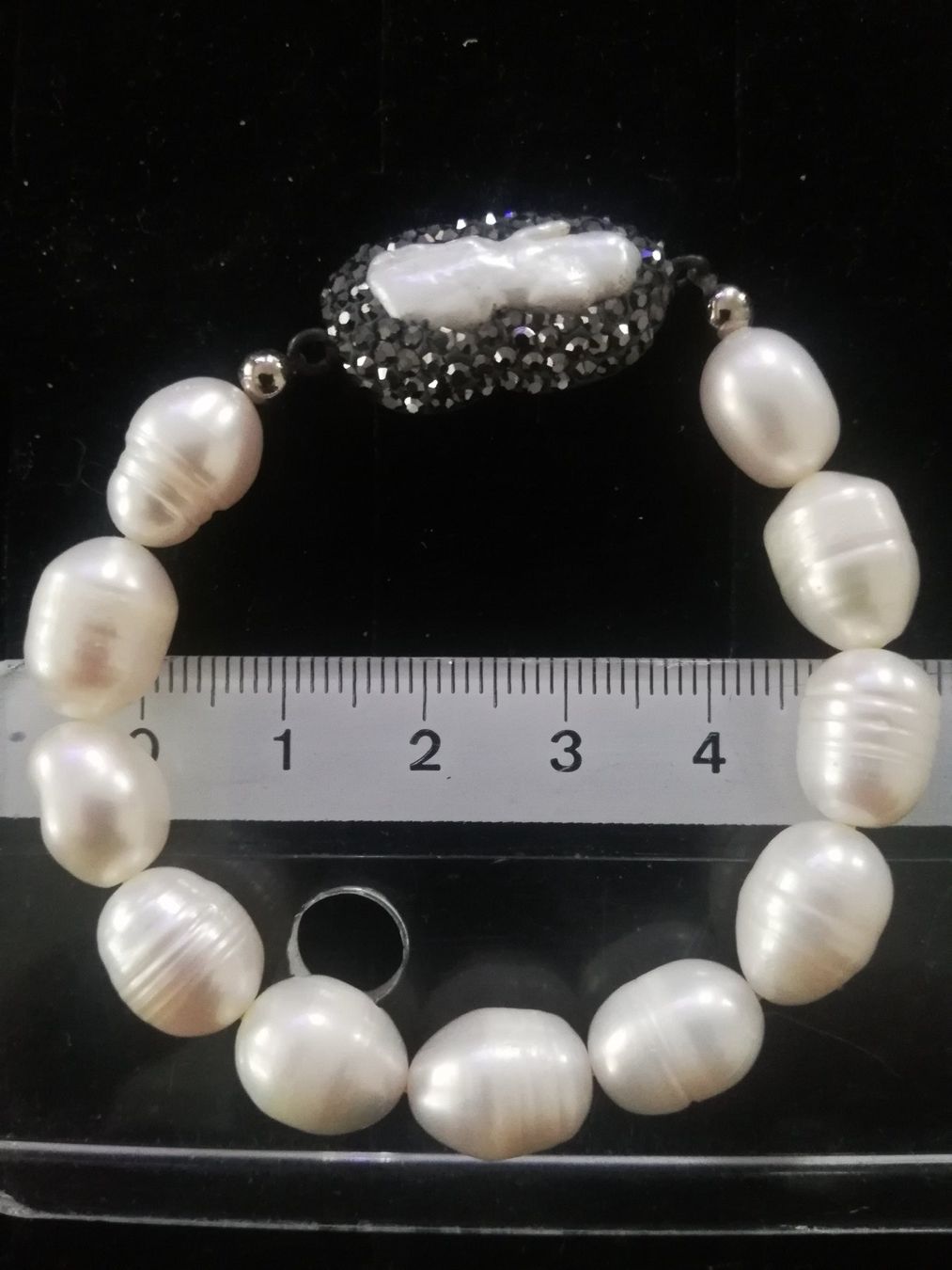 Armbänder & -reifen: SÜSSWASSER PERLEN ARMBAND mit Haematit Stein – Neu (gemäss Beschreibung) aus Steinhausen von ellako 2