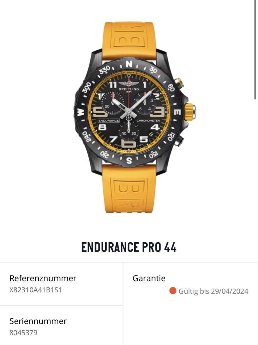 Breitling Montres: Breitling Endurance Pro 44mm gelb – D'occasion à Flüelen par OPCEric23 7