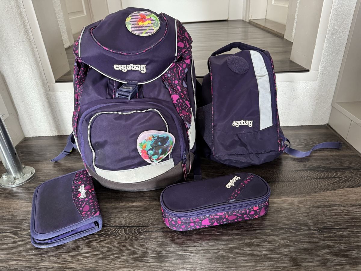 Ergobag Borse & Zaini: Titel:   Ergobag Schulrucksack Set inkl. Etuis, Turnsack – Usato da Bazenheid venduto da _Orninda_