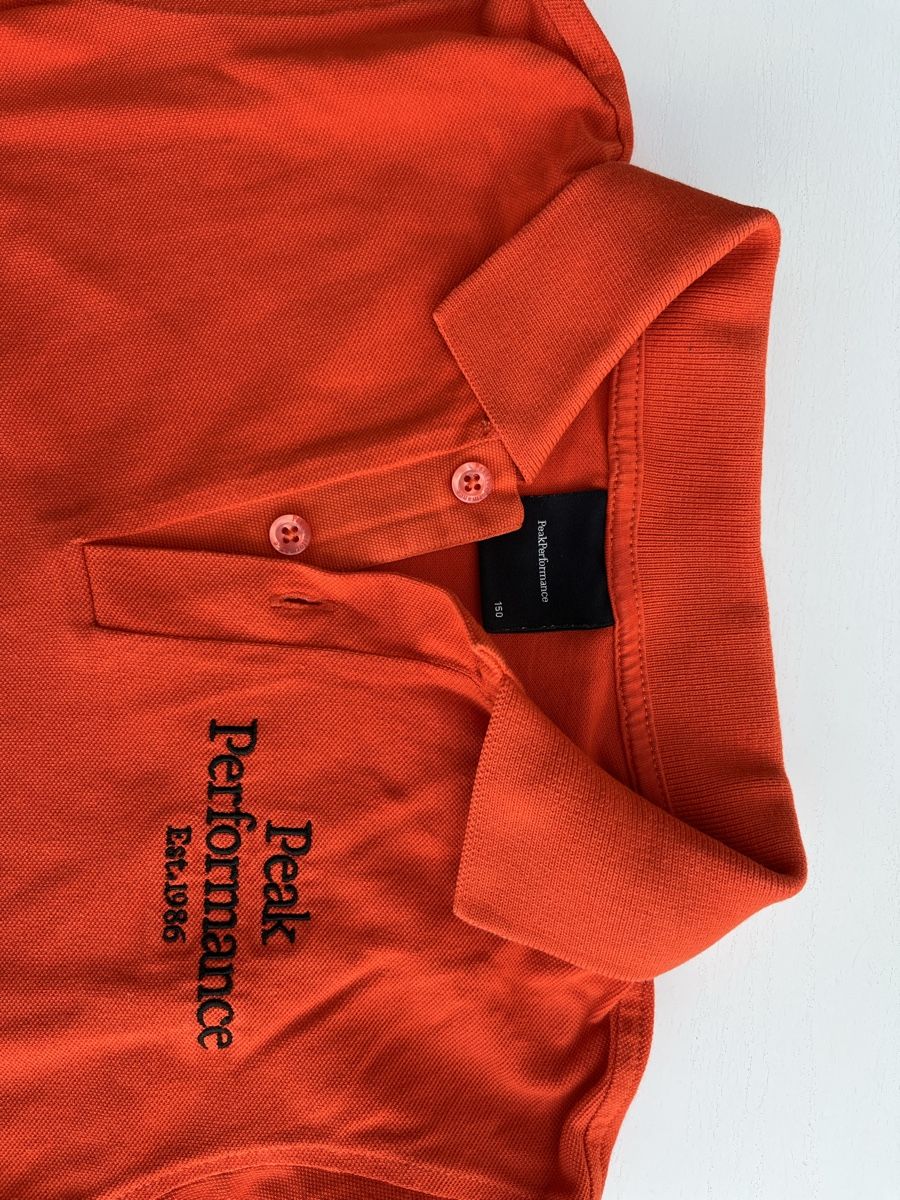 Peak Performance Camicie, T-shirt & Polo: Peak Performance Poloshirt, Orange - Grösse 150 – Nuovo (secondo la descrizione) da Untereggen venduto da bri_6kr8 1
