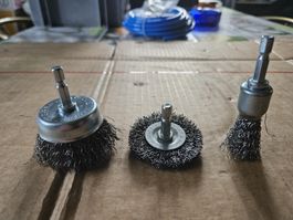 Drahtbürsten Set für Bohrmaschine - Top Zustand!
