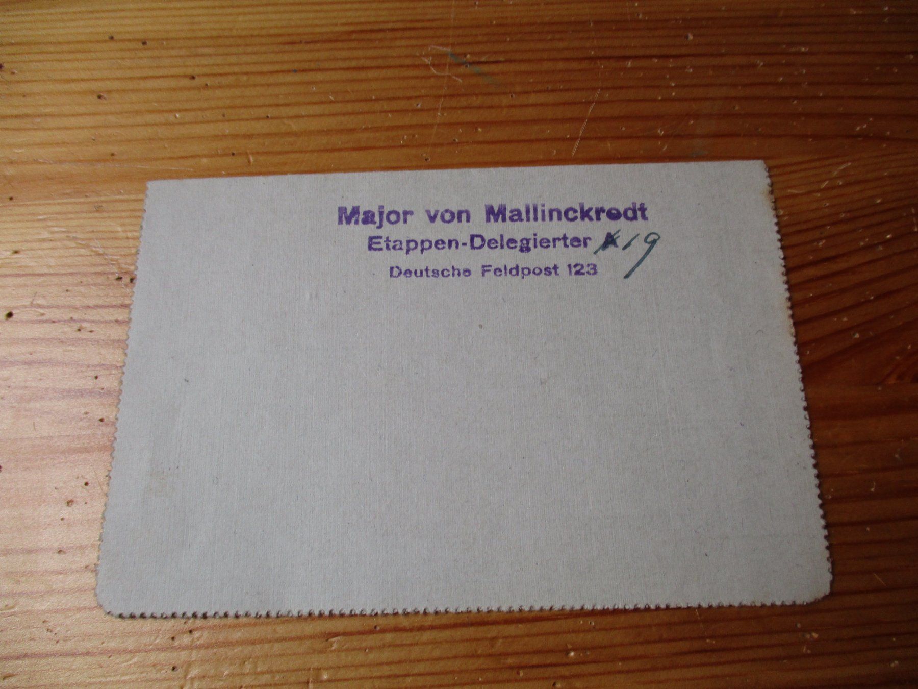 Tous les timbres: Erster Weltkrieg Major Deutsche Feldpost 1918 – D'occasion à Felsberg par sanwill 1