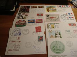 Italien Lot FDC um 1970, 23 Belege