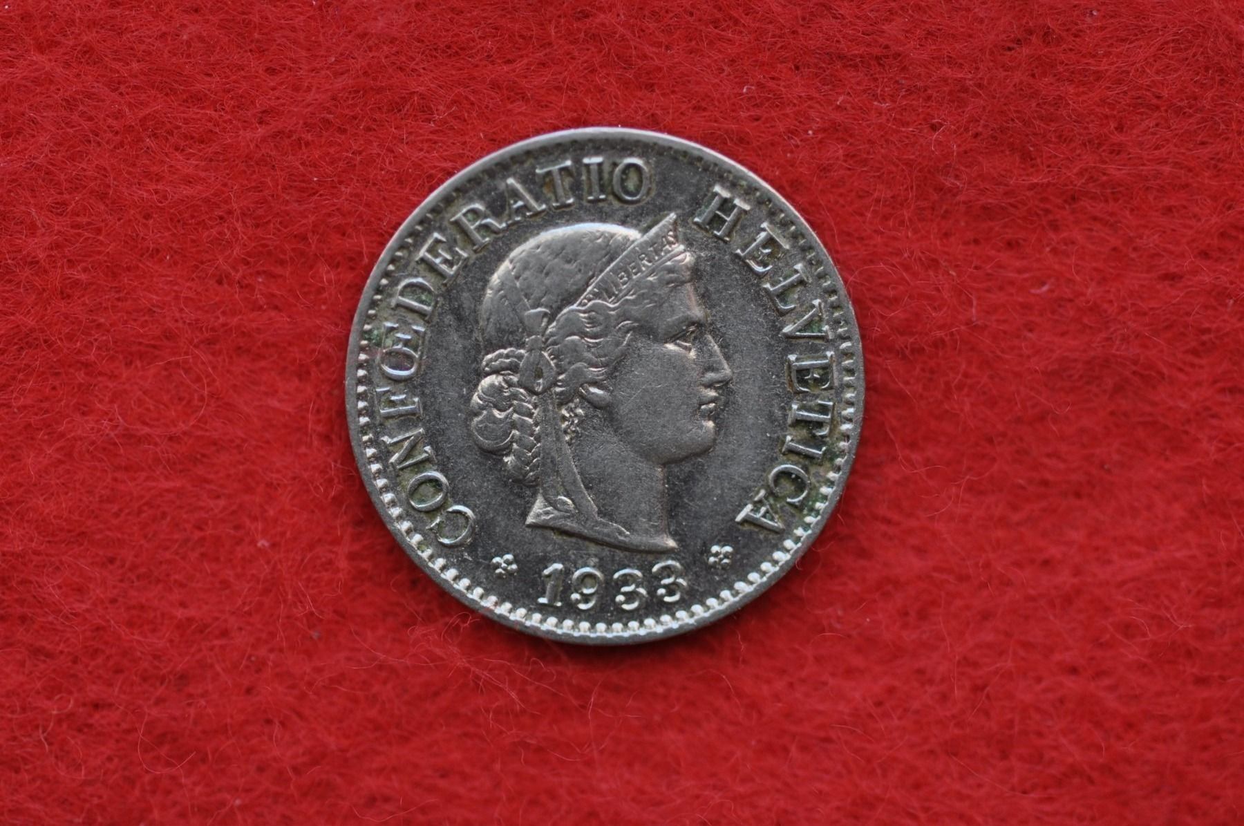 Tutti le monete: 5 rappen 1933 – Usato da Laupen BE venduto da Gufi57