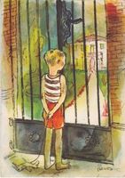 Künstlerkarte von A. CARIGIET. für Kinderhilfe Schweiz1933
