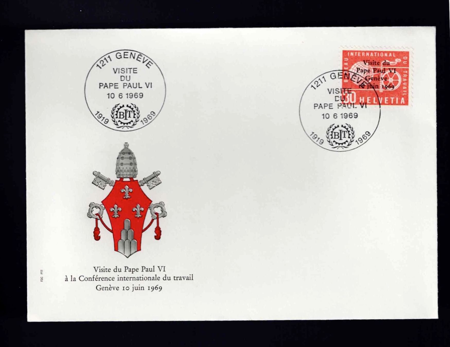 Tutti i francobolli: FDC Satz 1969 Pape Paul VI – Usato da Koblenz venduto da Markenhimmel