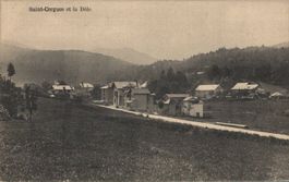 Alte Ansichtskarte Saint-Cergues et la Dôle, Top!