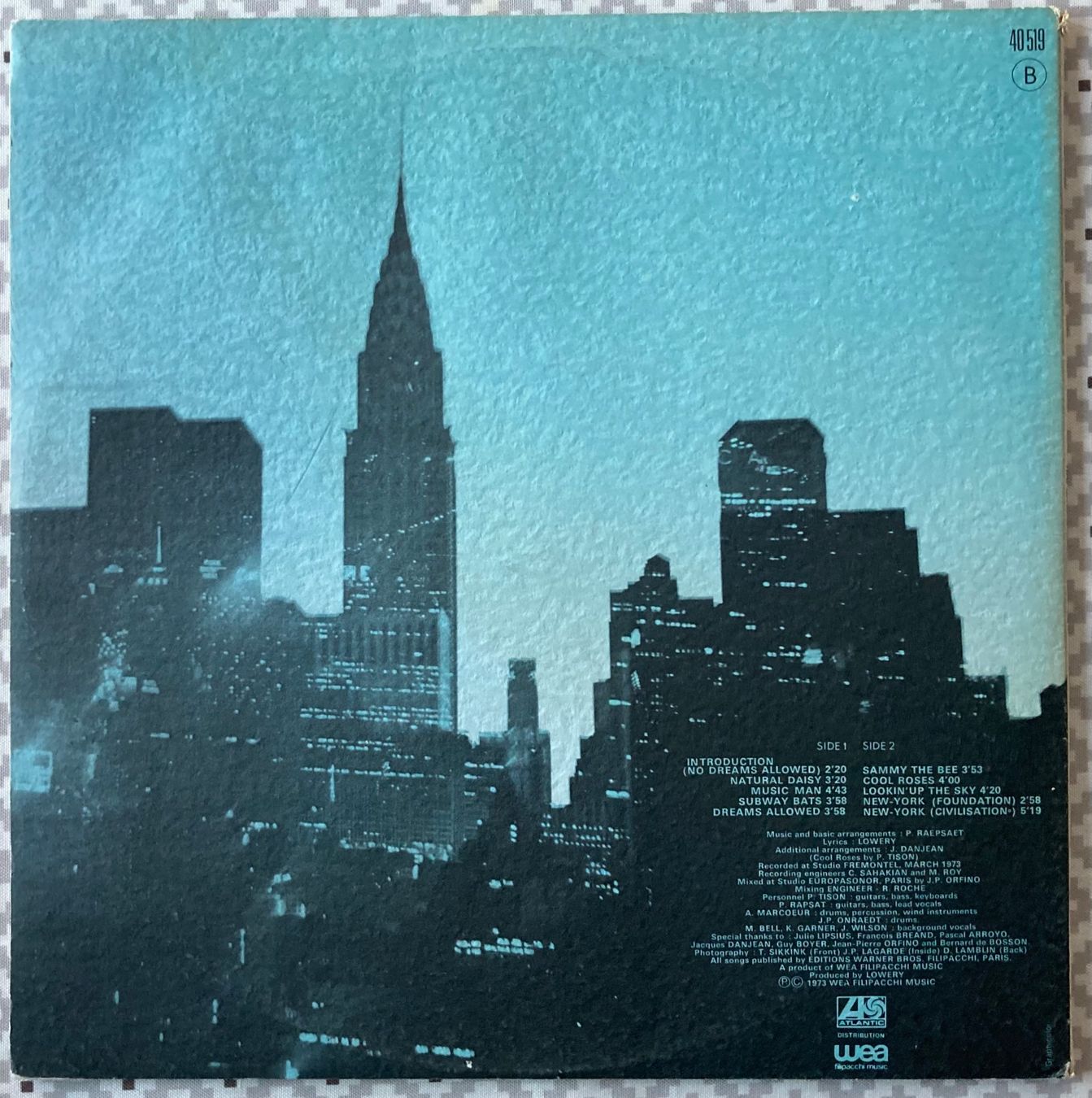 Schallplatten: RAPSAT - NEW YORK – Gebraucht aus Poliez-Pittet von Newtown-Records 1