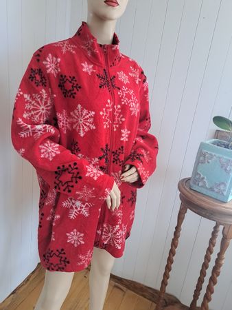 CABIN CREEK Fleece Jacke 90s Vintage XXL 48 50 Winterjacke