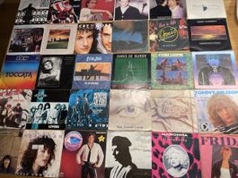 60 X 7" Singles Pop-Rock 80er Jahre