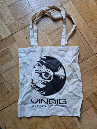 Vindig Vinyl-Digital Baumwolltasche, ideal für Schallplatten
