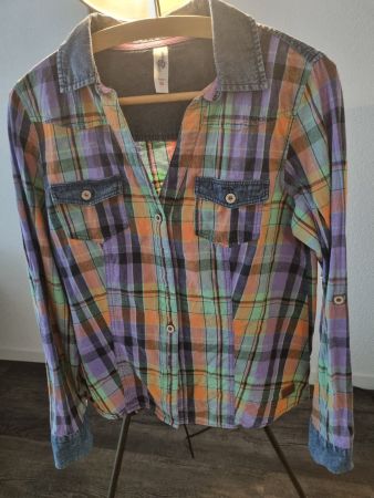 Bluse * Driver Jeans * Gr. M  gemustert