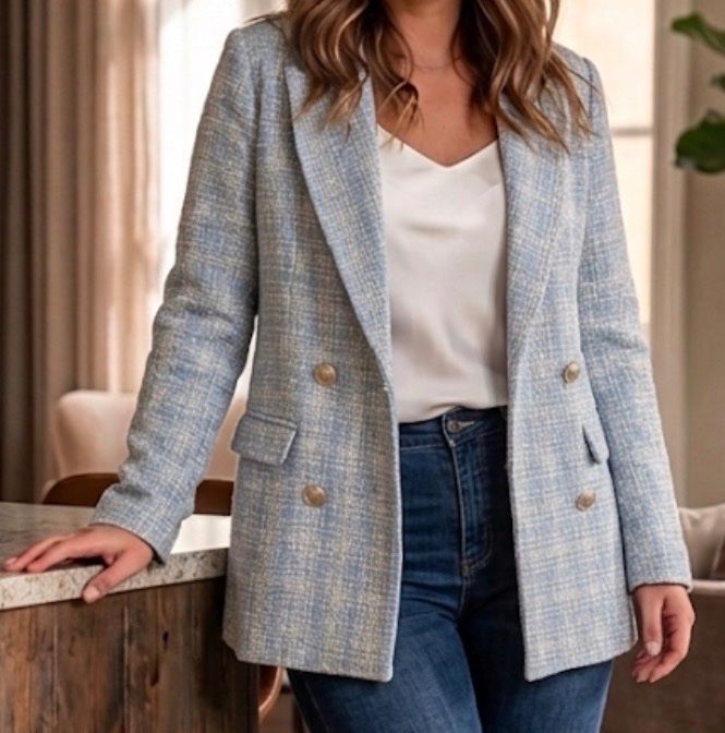 Jacken: SOBE Blazer hellblau Grösse L neu – Gebraucht aus St.Gallen von rslalfs
