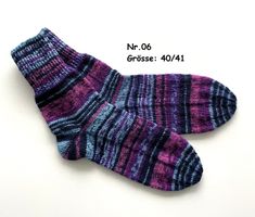 Socken handgestrickt   Gr.40/41   Nr.06