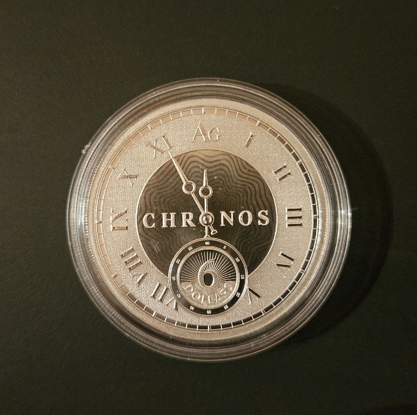 Tutti le monete: Silberunze Chronos 6 Dollars unz. – Nuovo (secondo la descrizione) da Winterthur venduto da ManuM88