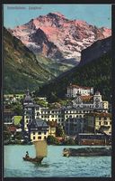 Interlaken, Segelboot, Blick zur Stadt