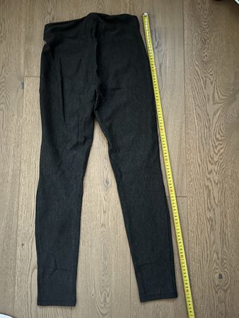 Legging Stoffhose grau meliert Gretenmuster Gr. S