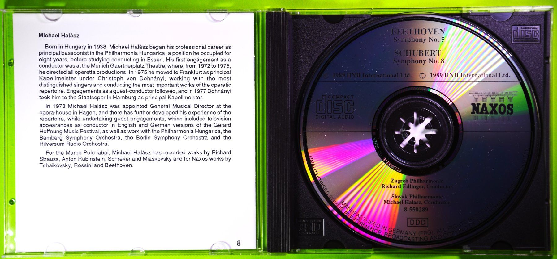 CD: BEETHOVEN - SYMPHONY NO 5 / SCHUBERT - SYMPHONY NO 8 – Nuovo (secondo la descrizione) da Luzern venduto da piro12 2