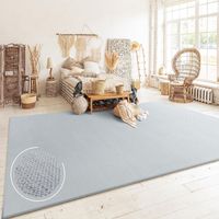 TOP PREIS! Teppich Uni Silbergrau NEU 160x220