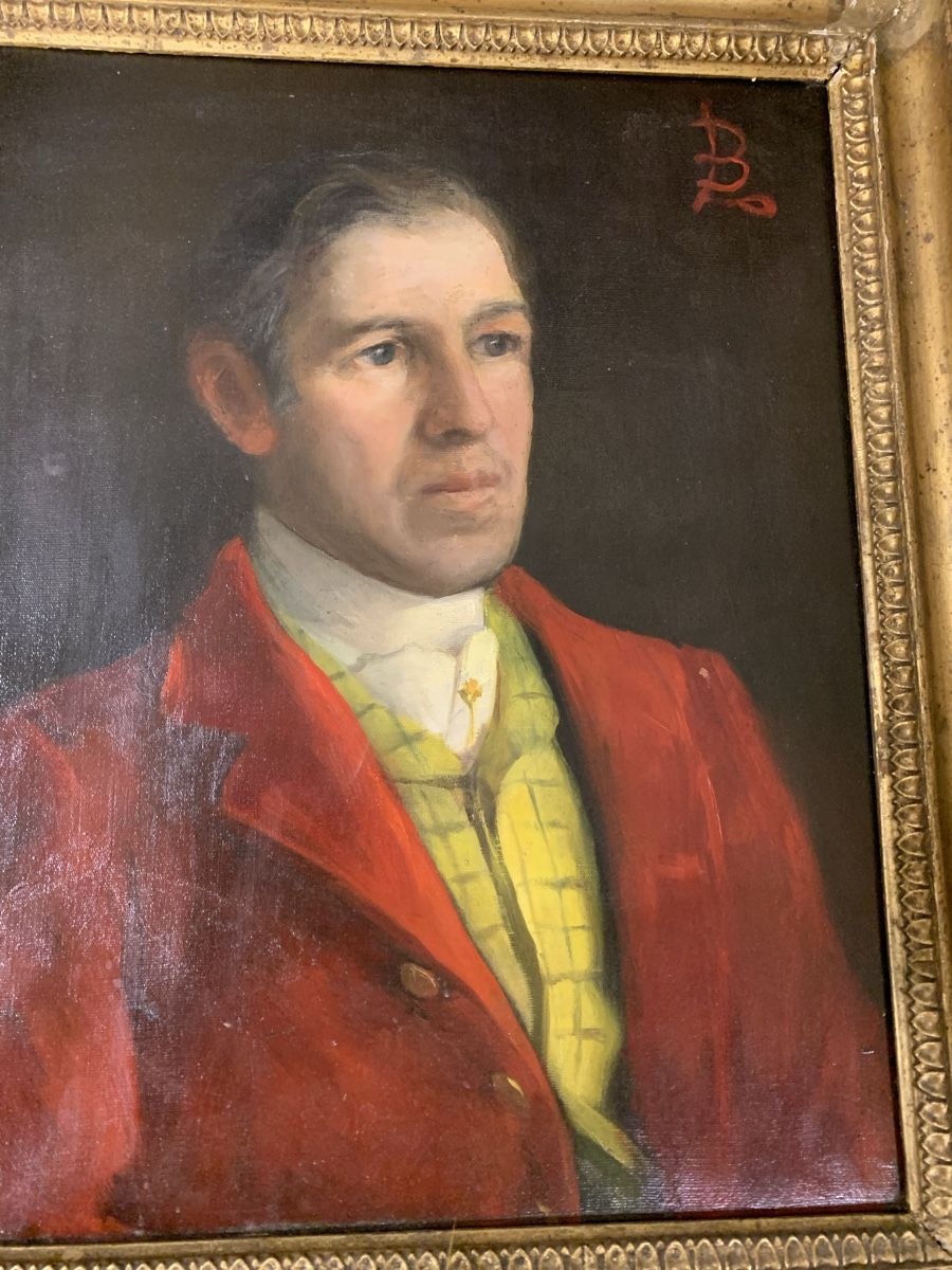 Gemälde: Portrait mit Monogramm 19. Jh  – Gebraucht aus Wolfhalden von SecondAntique