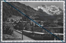 Wengen. Bahnhof Wengernalp-Bahn. Jungfrau.