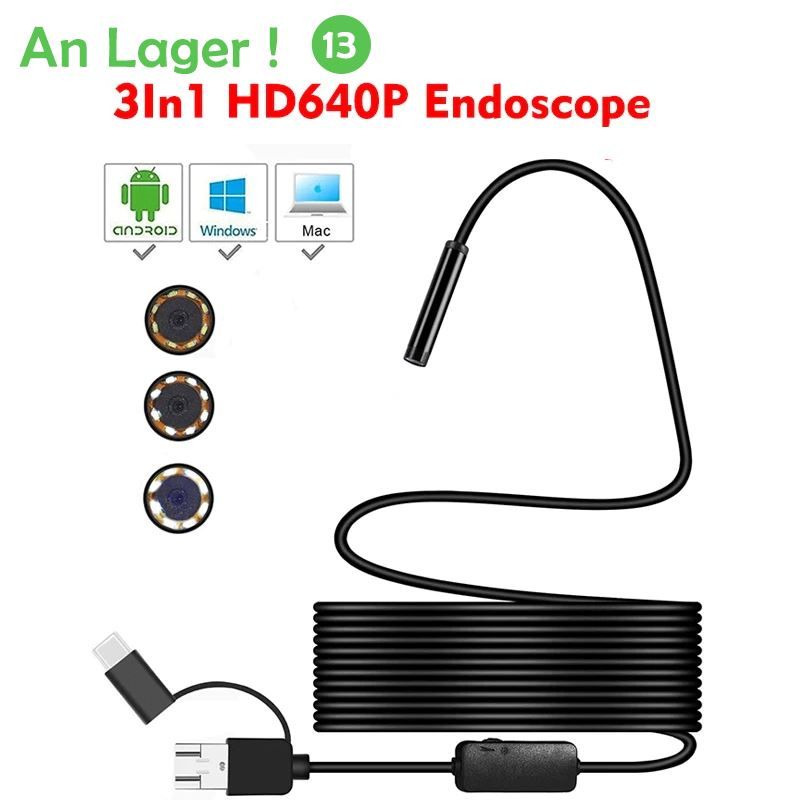 Camcorder: 7.0mm Endoskop Kamera IP67 Wasserdichte – Neu und originalverpackt aus Malans GR von BUYBEST-Schweiz
