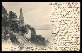AK Montreux, L'Eglise, 1901