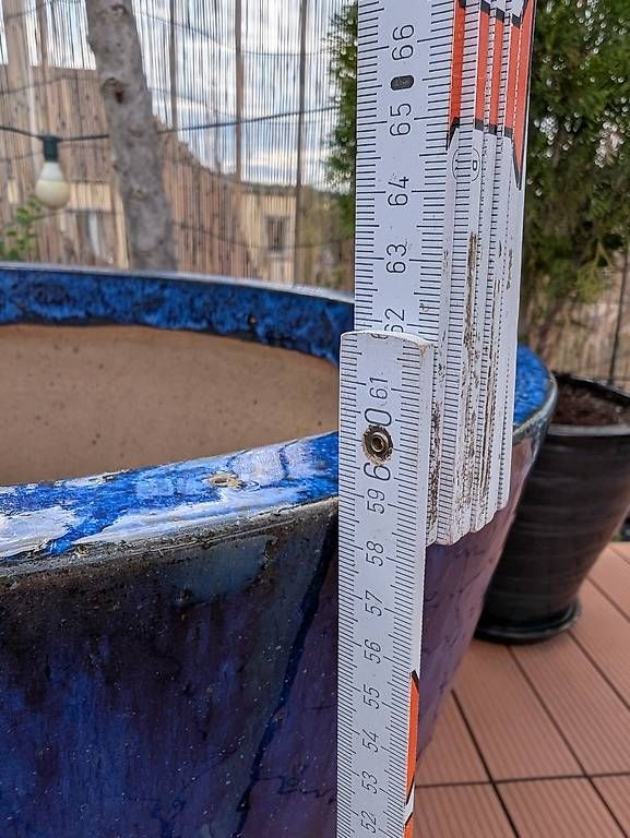 Vasi per fiori: Grosser blauer Keramik Topf – Usato da Zürich venduto da Dude75 3