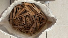 Pinces à linge bois lot de 110 pièces état neuf