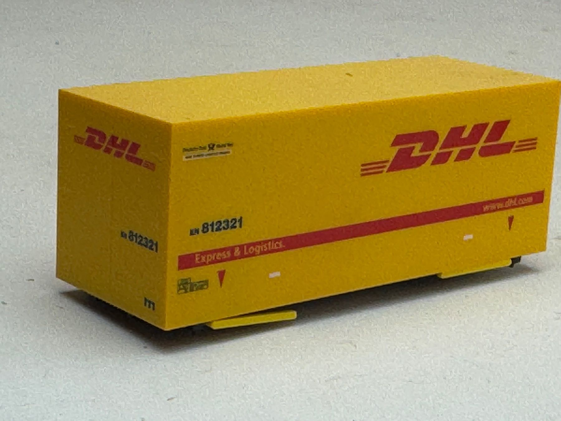 Herpa Modellini d'auto: AU- Herpa DHL Wechselpritsche – Usato da Elm venduto da Wikmtz 1