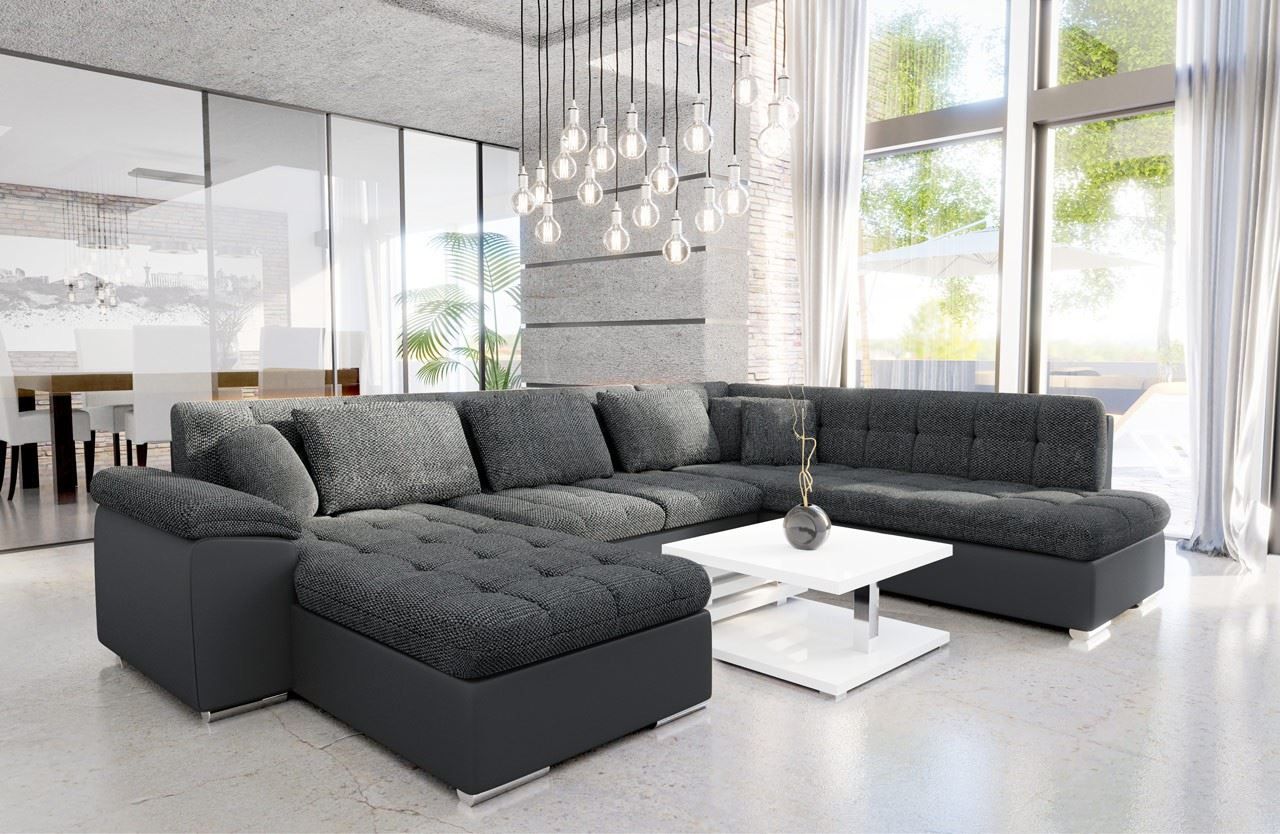 Divani: Wohnlandschaft  Sofa Couch LINKS + Schlaffunktion 348x205x76 – Nuovo e nell'imballaggio originale da Wallenwil venduto da toesstal-vertrieb
