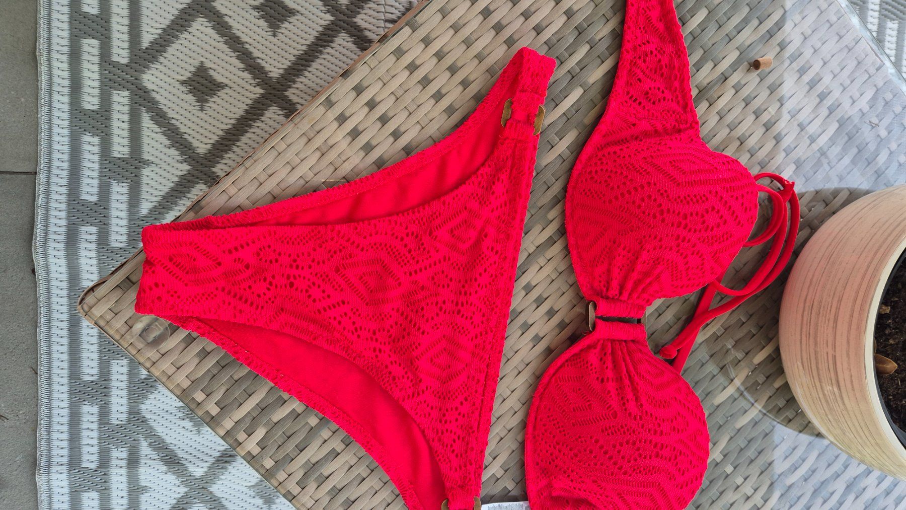 Badekleider & Bikinis: Nuovo costume rosso – Gebraucht aus Gordevio von RUBY104 1