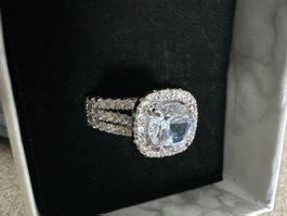 Ring Silber Zirkonia neu mit Box