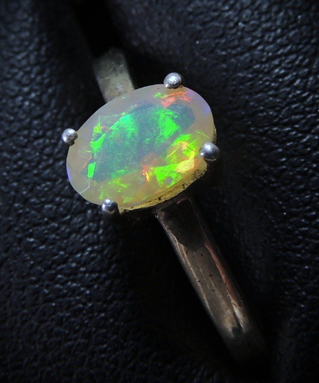 Anelli: Opal Silber 925 Fingerring Gr. 53 – Usato da Waldenburg venduto da schaller707 1