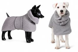 PAIKKA Trockenmantel für Hunde – Spa Grau – Grösse 65