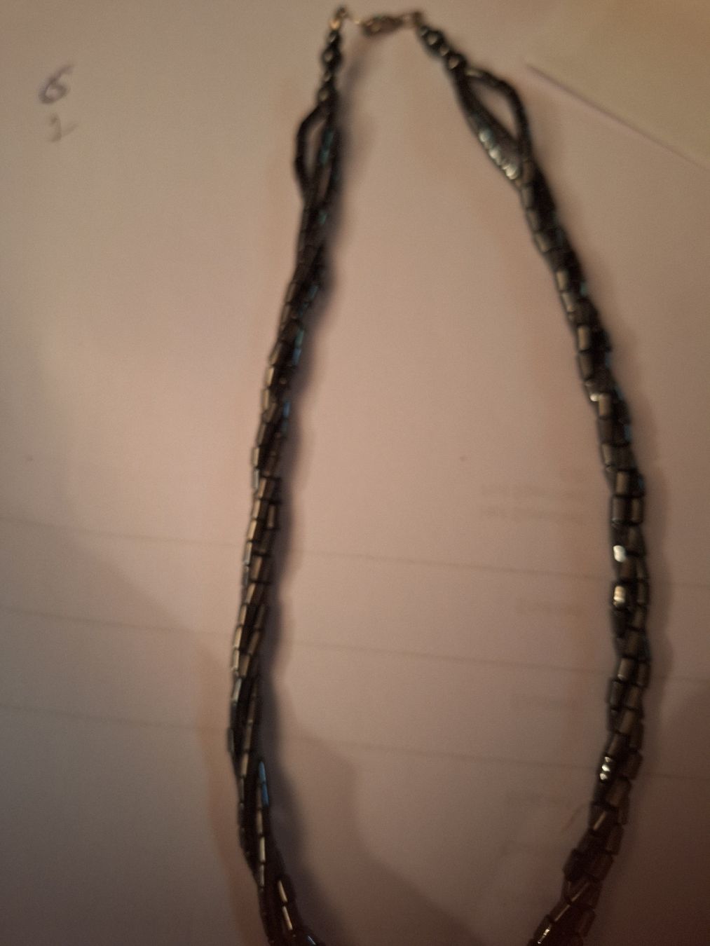 Catenine: collier perles noires naturelles hematites – Nuovo (secondo la descrizione) da Genève venduto da Cristin1