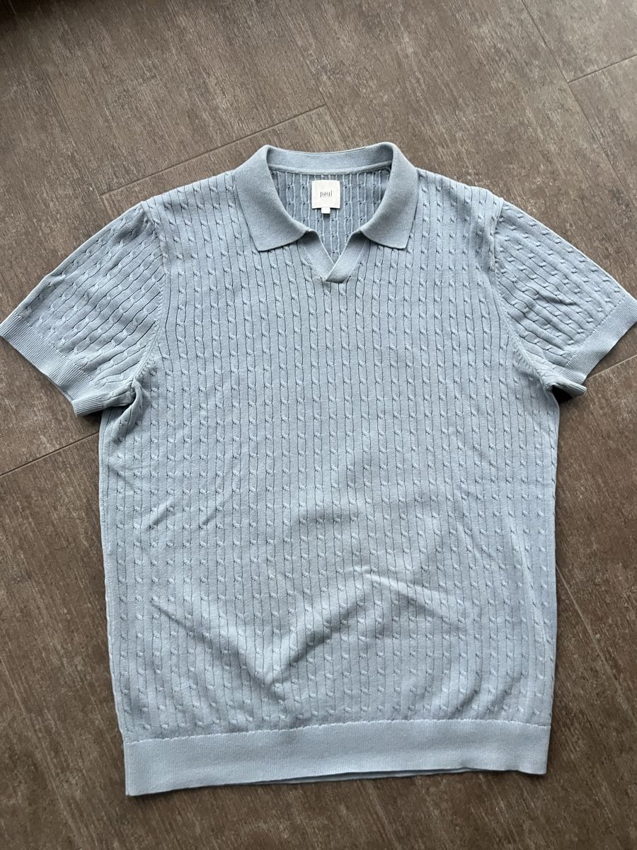 T-shirt: Paul Kabelmuster Gr. L Kurzarmpullover – Usato da Gutenswil venduto da Freetibet1 2