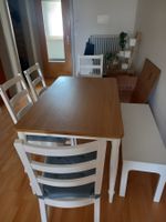 Kombination Tisch und 4 Stühle (ohne Sitzbank)