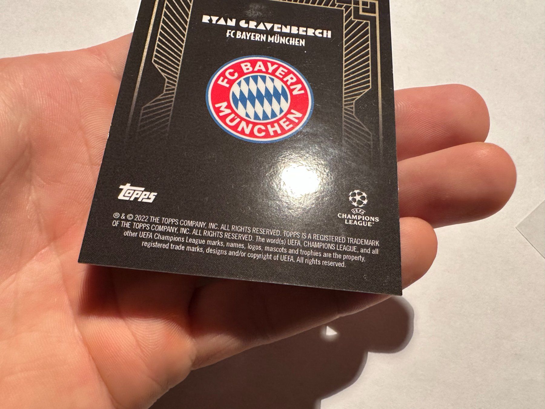 Panini Carte collezionabili: 2022 Topps Deco Ryan Gravenberch on card Auto – Usato da Hagendorn venduto da Pokecollectorch 4
