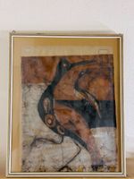 Quadro Vintage Stile Etnico Uccelli Batik