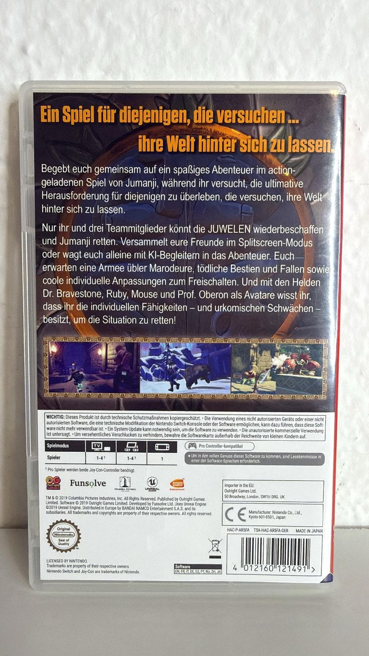 Giochi: Nintendo Switch Jumanji  – Usato da Ehrendingen venduto da lax21 1