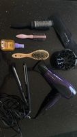 Haarpflege Set Remington Glätteisen Föhn und Bürsten