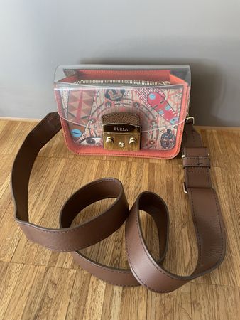Furla Metropolis Tasche transparent braun