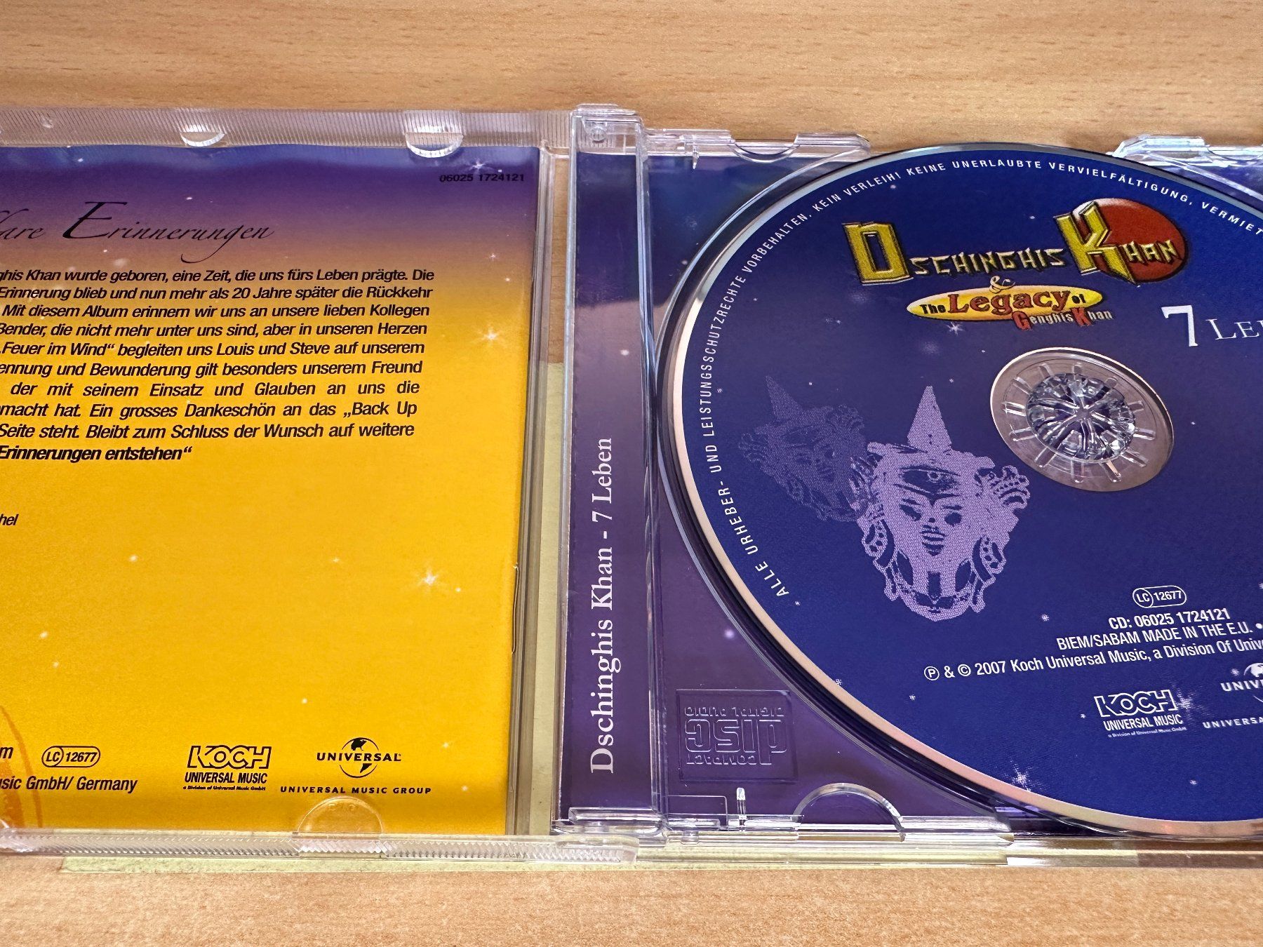 CD: T8 Dschinghis Khan – 7 Leben – Usato da Rikon im Tösstal venduto da Alpenmutz 2