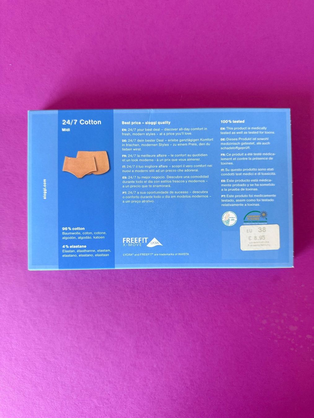 Sloggi Altra biancheria intima: SLOGGI Cotton, Slip Midi, Grösse 38, Farbe Braun – Nuovo e nell'imballaggio originale da Rudolfstetten venduto da gst_g7xl 2