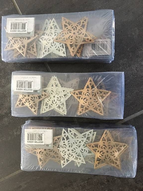 Toutes les décorations: Metallsterne – Neuf avec emballage d'origine à Eich par ka_st