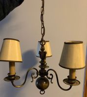 Lampadario a sospensione 3 luci ottone stile antico usato