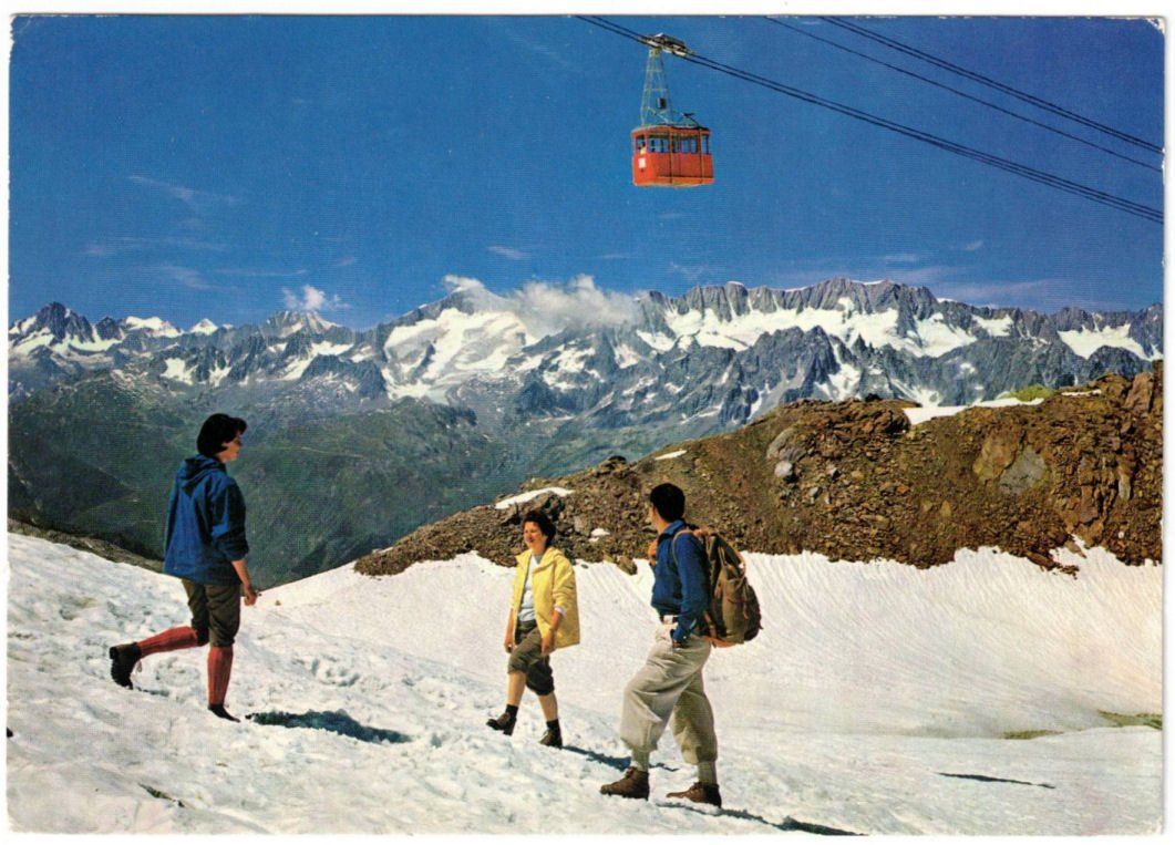 Cartoline postali: Andermatt - Luftseilbahn Gurschenalp--Gemsstock – Usato da Binningen venduto da Mountainrider