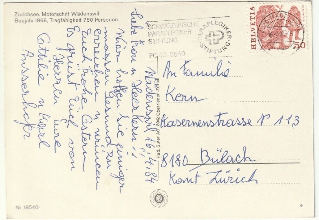 Cartoline postali: Foto-AK MS Wädenswil – Usato da Fislisbach venduto da Zigzag12 1