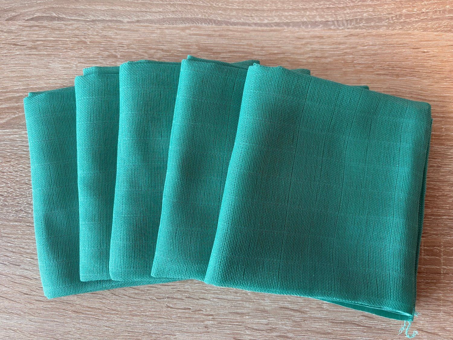 Secchi per pannolini & Pannolini: Nuscheli 5er Pack 60x60cm, Grün – Nuovo e nell'imballaggio originale da Pfäffikon SZ venduto da Desideria0